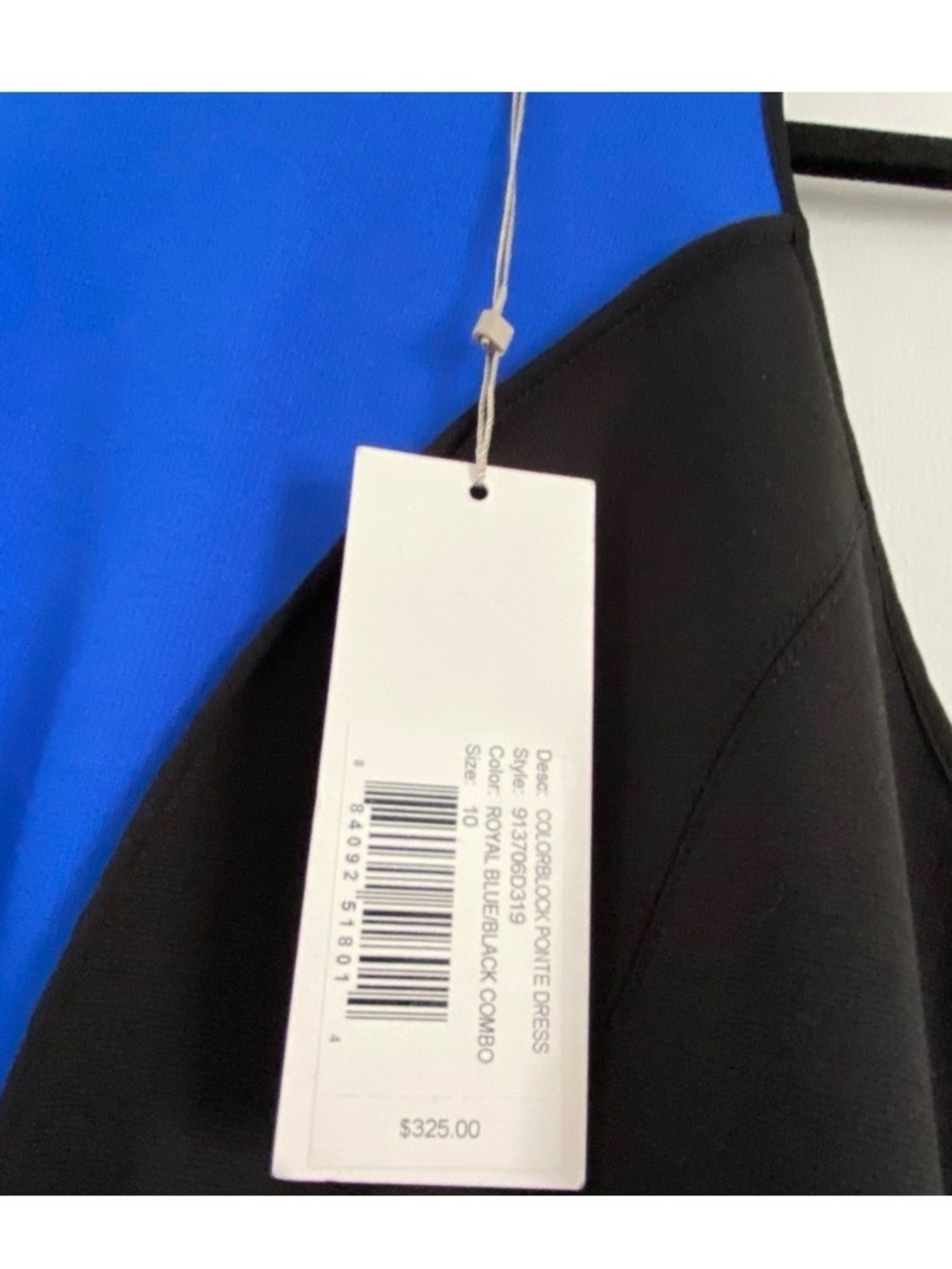 REBECCA TAYLOR Black Colorblock Dress - Picture 7 of 8